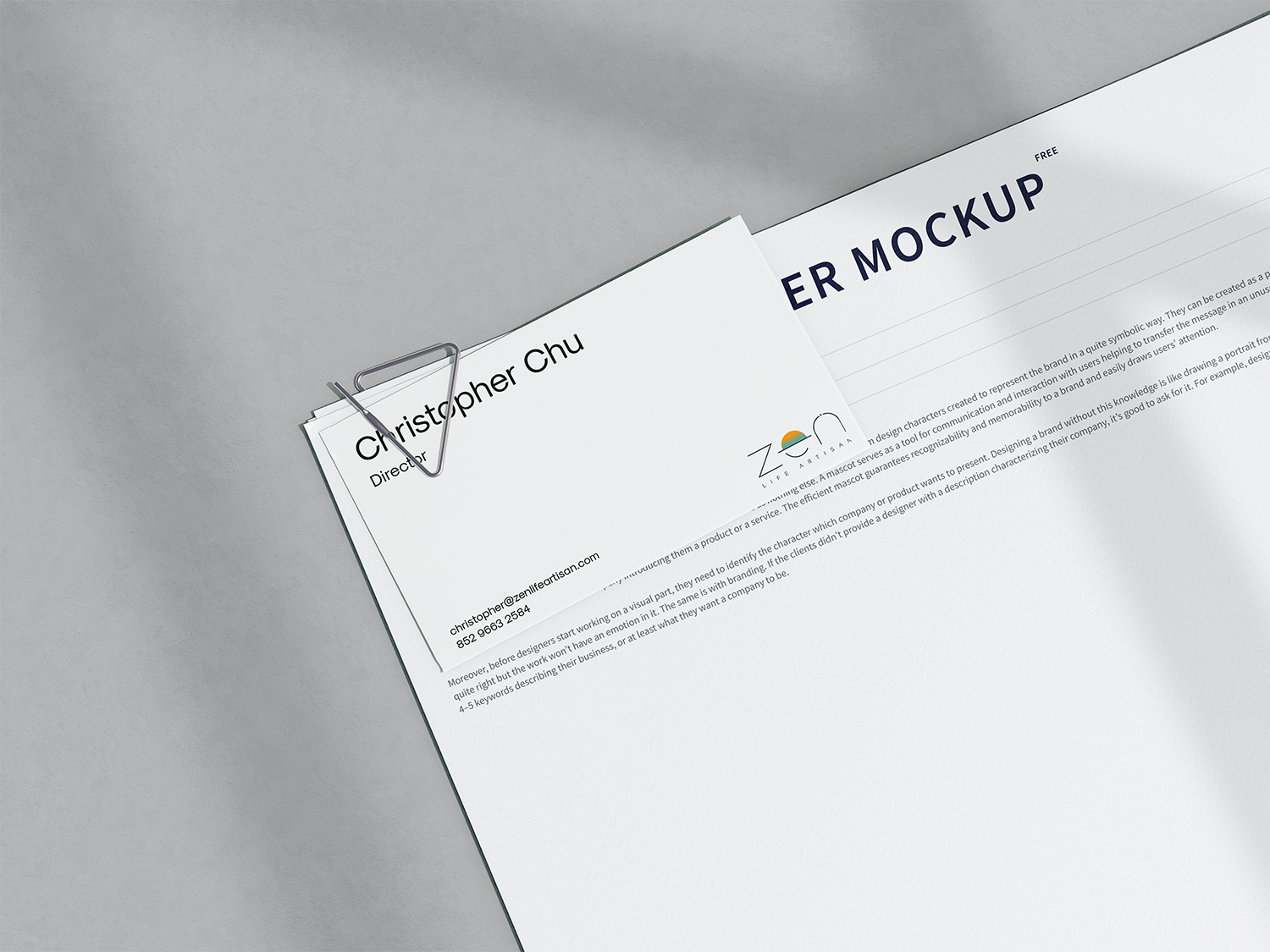 Document Mockup